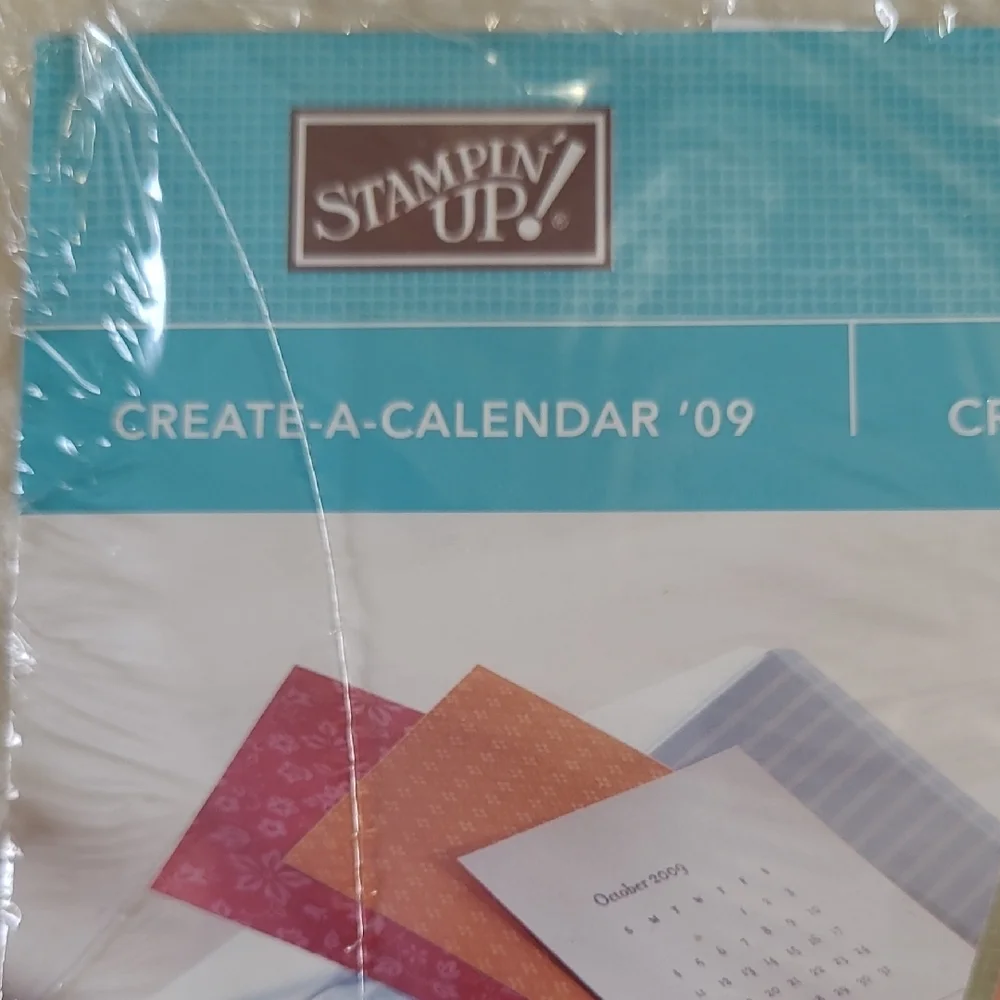 Stampin' Up! Create-A-Calendar Kit 09 113052 Blue Red Pumpkin Pie Chocolate Chip